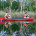 Reflections - paddling through the Noosa Everglades (Ltr- contr-shad-grns)